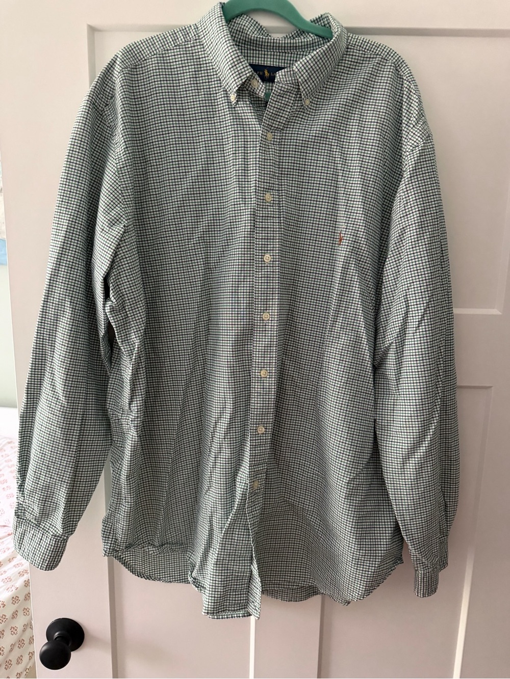 Polo Ralph Lauren checker button down size 2XL